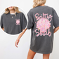 Salty Soul, Beach, Pearls, Summer, Seashell, Stay Salty, Front and Back, Comfort Colors T-Shirt