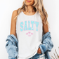 Salty, Palm Trees, Summer, Beach, Hot Girl Summer, Sunshine Comfort Colors Tank Top