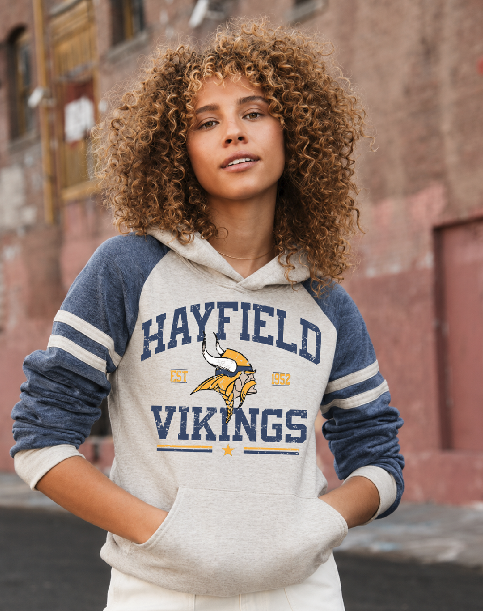 Hayfield Vikings Vintage Hoodie - Unisex