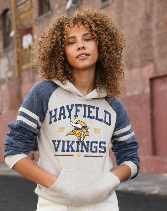 Hayfield Vikings Vintage Hoodie - Unisex