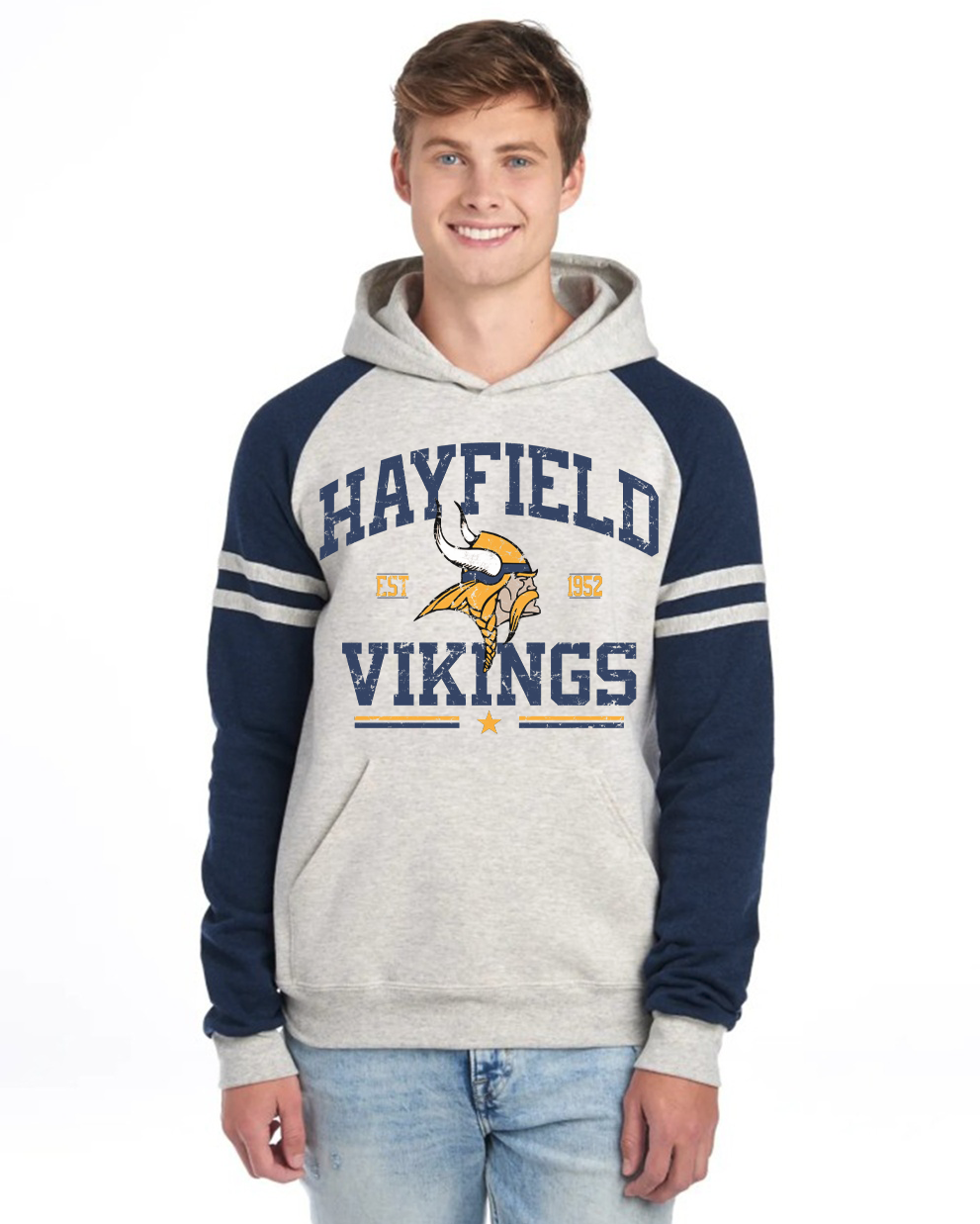 Hayfield Vikings Vintage Hoodie - Unisex