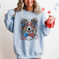 Sheltie, Shetland Sheepdog Patriotic Dog, USA, America, Pet Lover, 4th of July Sweatshirt