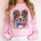 Sheltie, Shetland Sheepdog Patriotic Dog, USA, America, Pet Lover, 4th of July Sweatshirt