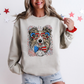 Sheltie, Shetland Sheepdog Patriotic Dog, USA, America, Pet Lover, 4th of July Sweatshirt