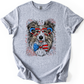 Sheltie, Shetland Sheepdog Patriotic Dog, USA, America, Pet Lover, 4th of July, Soft Style T-Shirt