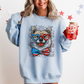 Shiba Inu Patriotic Dog, USA, America, Pet Lover, 4th of July Sweatshirt