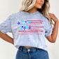Sketched Flag, Fourth of July, America, Patriotic, USA, Comfort Colors Color Blast T-Shirt