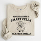 Smart Fella, Fart Smeller, Funny Bear, Aesthetic Sweatshirt