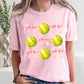 Softball, Pink Bows, Sports, Coquette, Mother's Day Tshirt Comfort Colors T-Shirt