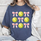 Softball, Pink Bows, Sports, Coquette, Mother's Day Tshirt Comfort Colors T-Shirt