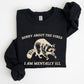 Sorry About The Vibes, Mentally Ill, Raccoon, Meme, Aesthetic, Funny Sweatshirt