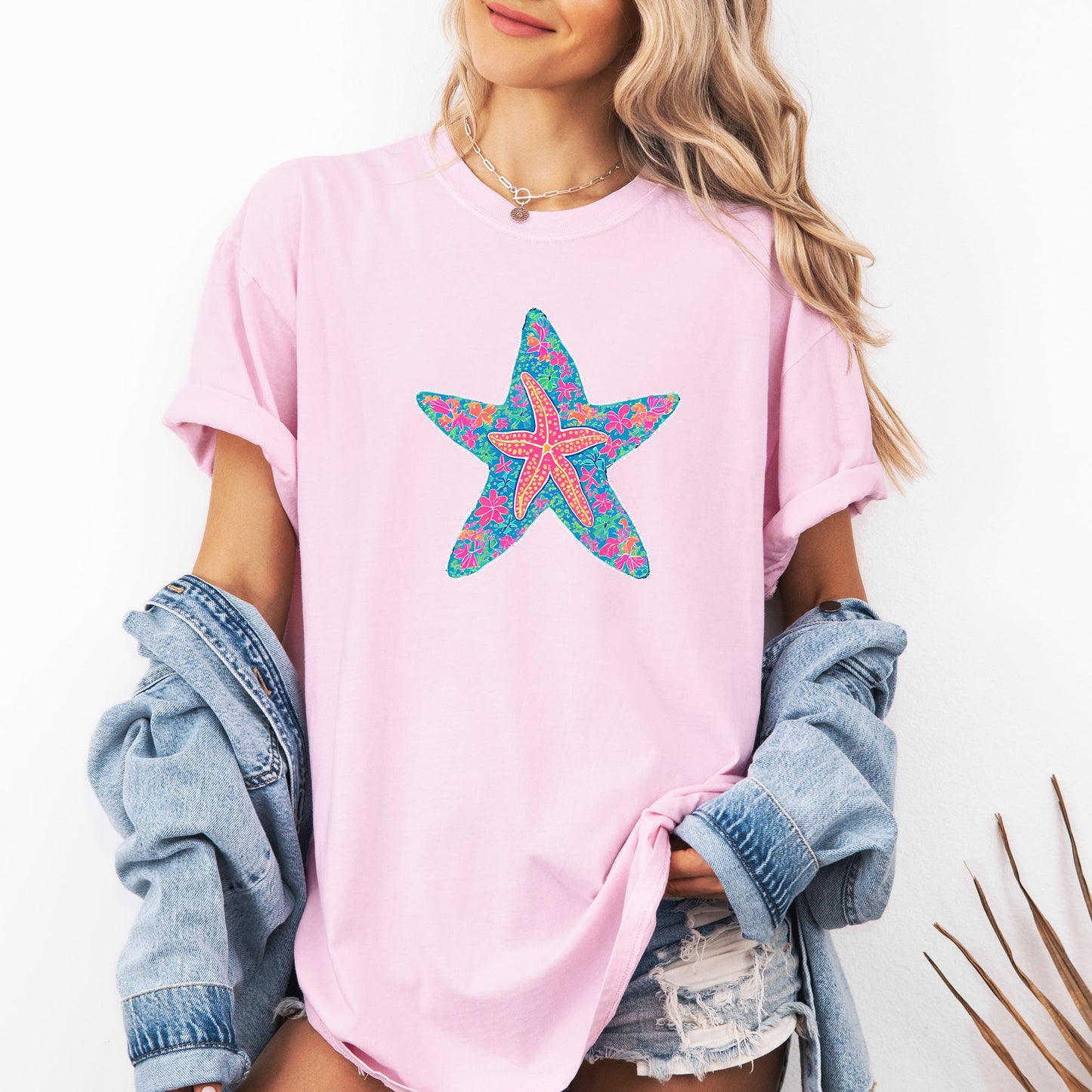 Starfish, Sea Life, Summer, Beach, Comfort Colors T-Shirt