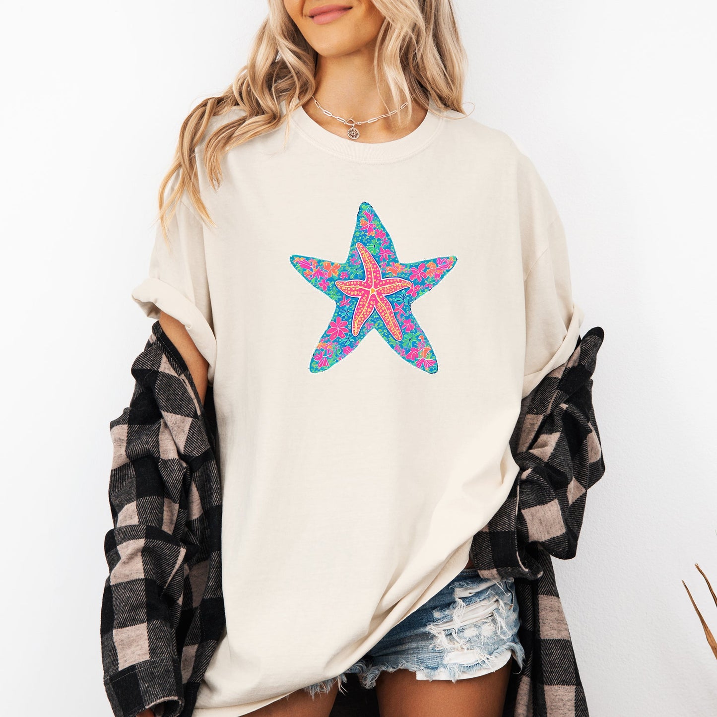 Starfish, Sea Life, Summer, Beach, Comfort Colors T-Shirt