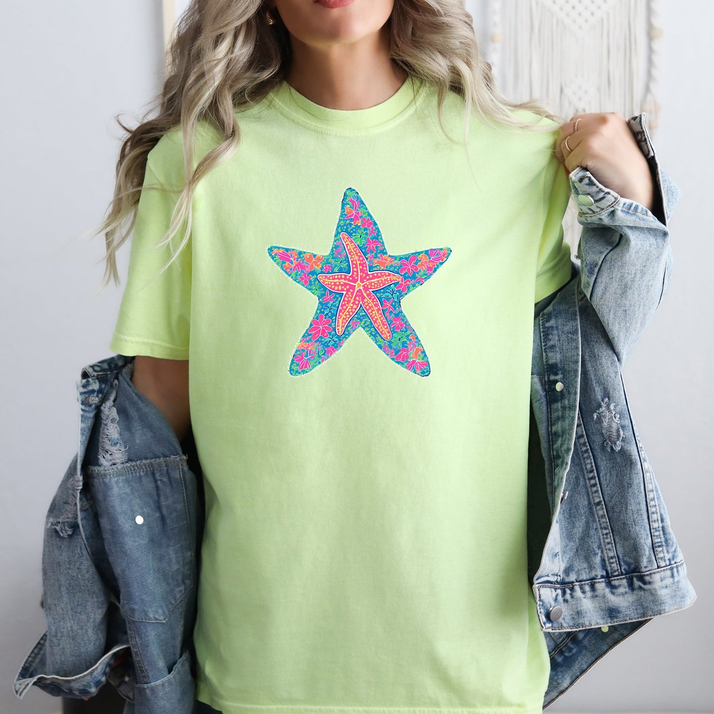 Starfish, Sea Life, Summer, Beach, Comfort Colors T-Shirt