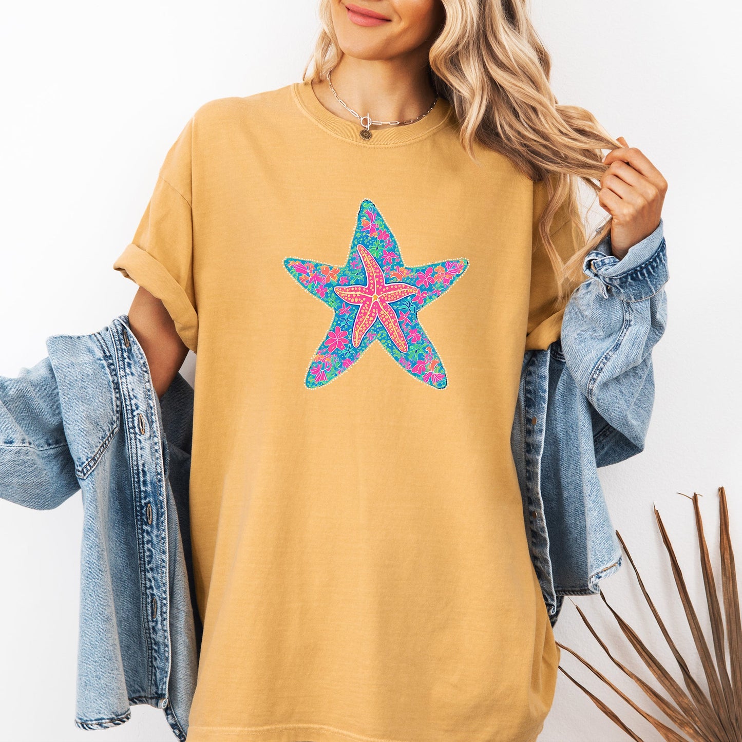 Starfish, Sea Life, Summer, Beach, Comfort Colors T-Shirt