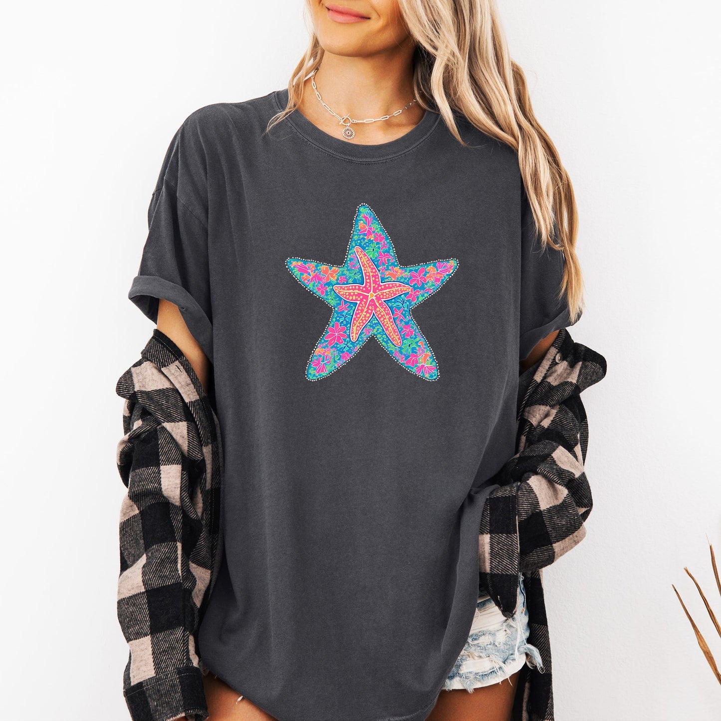 Starfish, Sea Life, Summer, Beach, Comfort Colors T-Shirt