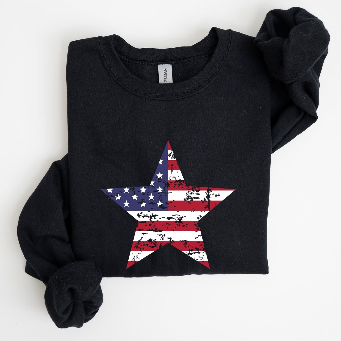 Stars and Stripes, Flag, Patriotic, 4th of July Sweatshirt