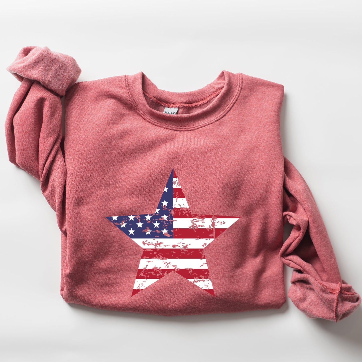 Stars and Stripes, Flag, Patriotic, 4th of July Sweatshirt