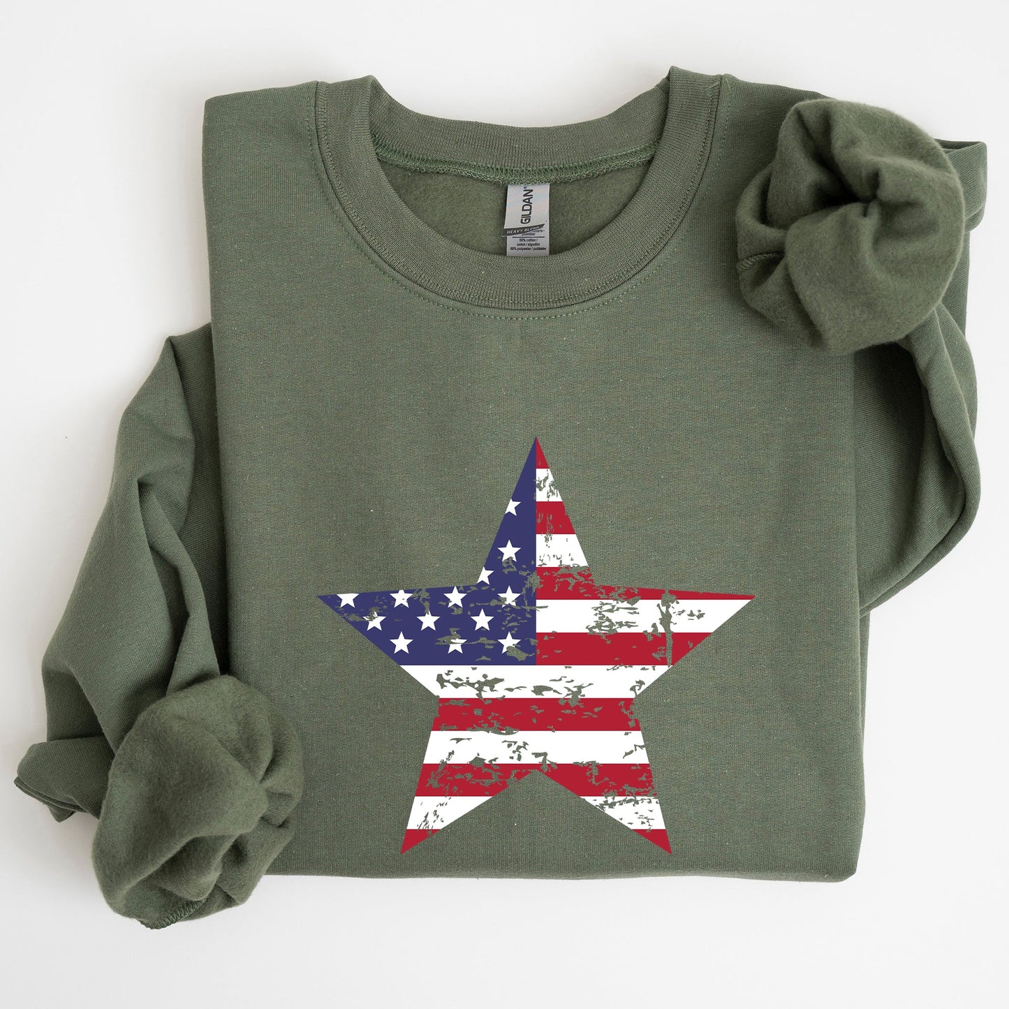 Stars and Stripes, Flag, Patriotic, 4th of July Sweatshirt