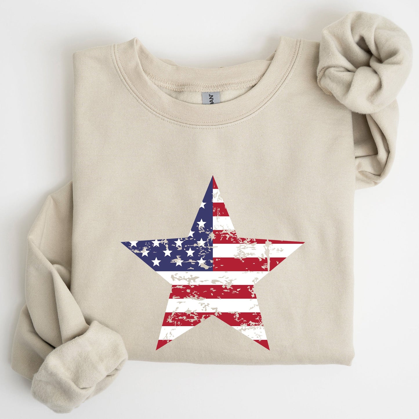 Stars and Stripes, Flag, Patriotic, 4th of July Sweatshirt