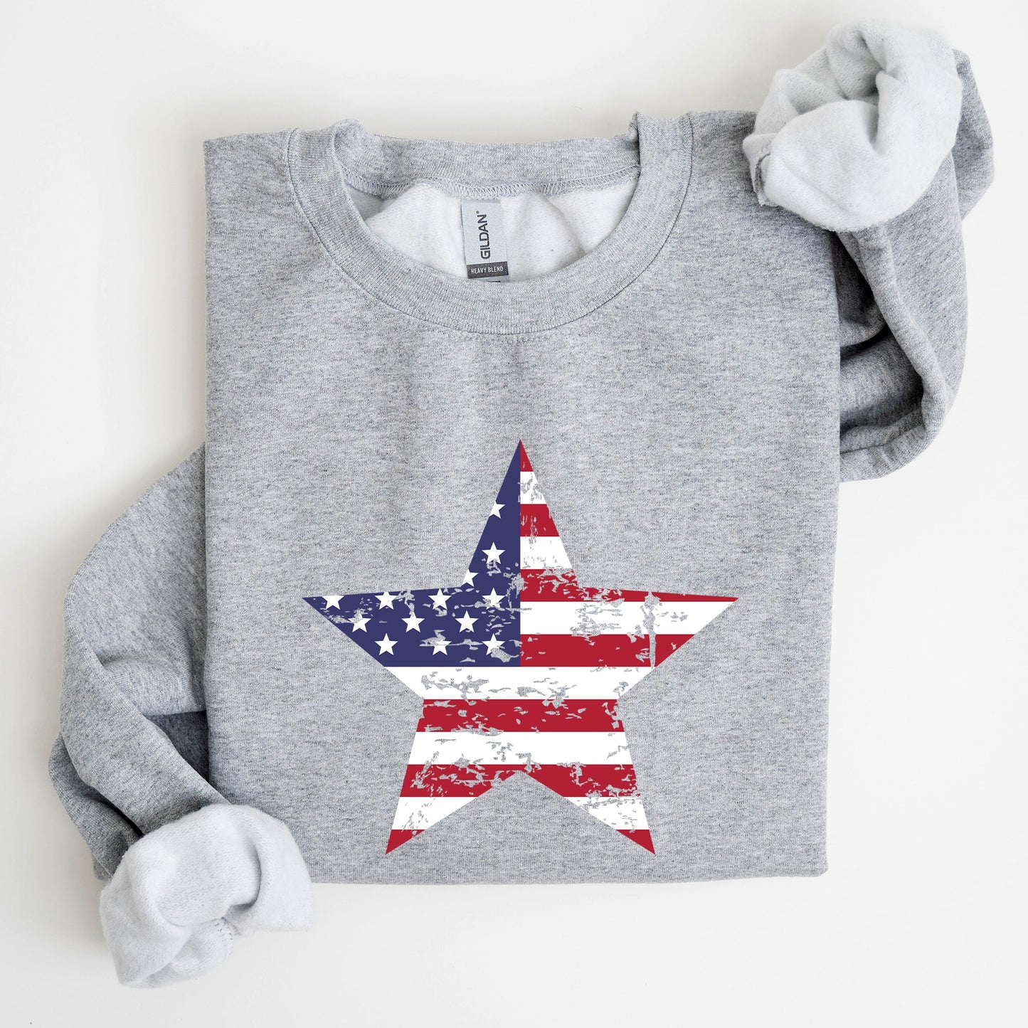 Stars and Stripes, Flag, Patriotic, 4th of July Sweatshirt