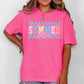 Summer Vibes, Checkered, Retro, Flowers, Floral, Comfort Colors T-Shirt