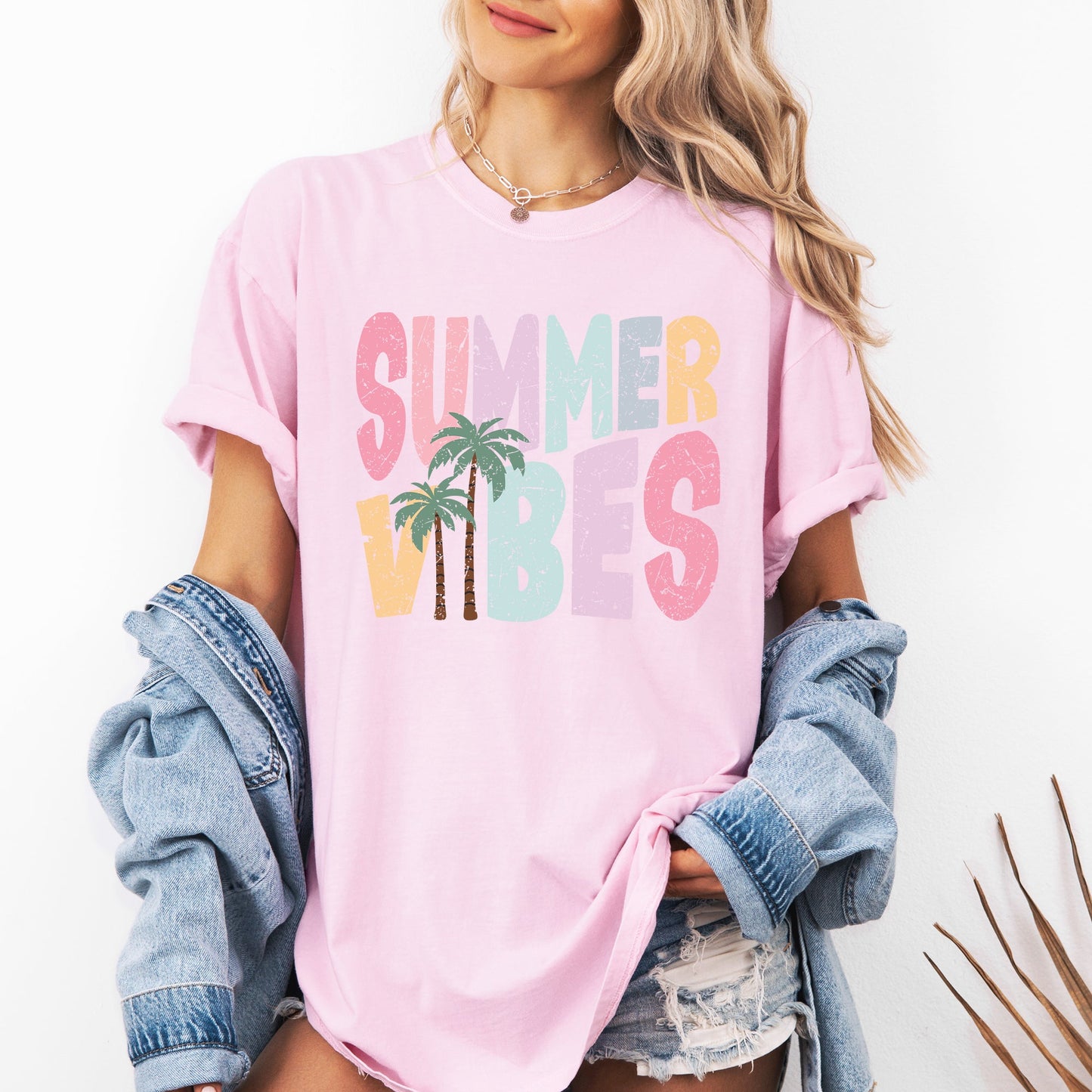 Summer Vibes, Retro, Colorful, Beach, Comfort Colors T-Shirt