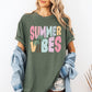 Summer Vibes, Retro, Colorful, Beach, Comfort Colors T-Shirt