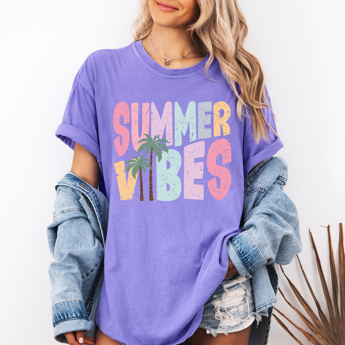Summer Vibes, Retro, Colorful, Beach, Comfort Colors T-Shirt