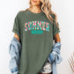Summer Vibes, Varsity, Retro, Beach, Comfort Colors T-Shirt