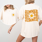 Summer, Retro, Smiley, Front and Back, Comfort Colors T-Shirt