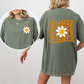 Summer, Retro, Smiley, Front and Back, Comfort Colors T-Shirt