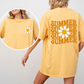 Summer, Retro, Smiley, Front and Back, Comfort Colors T-Shirt