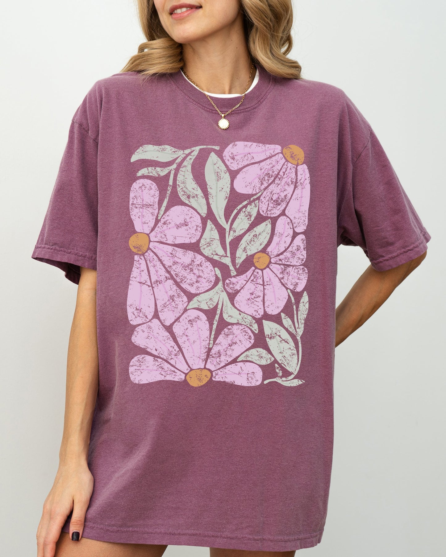 Summery, Gorgeous Abstract Flowers, Boho Floral Design, Summer Vibes, Gardening, Festival, Nature Shirt Comfort Colors T-Shirt