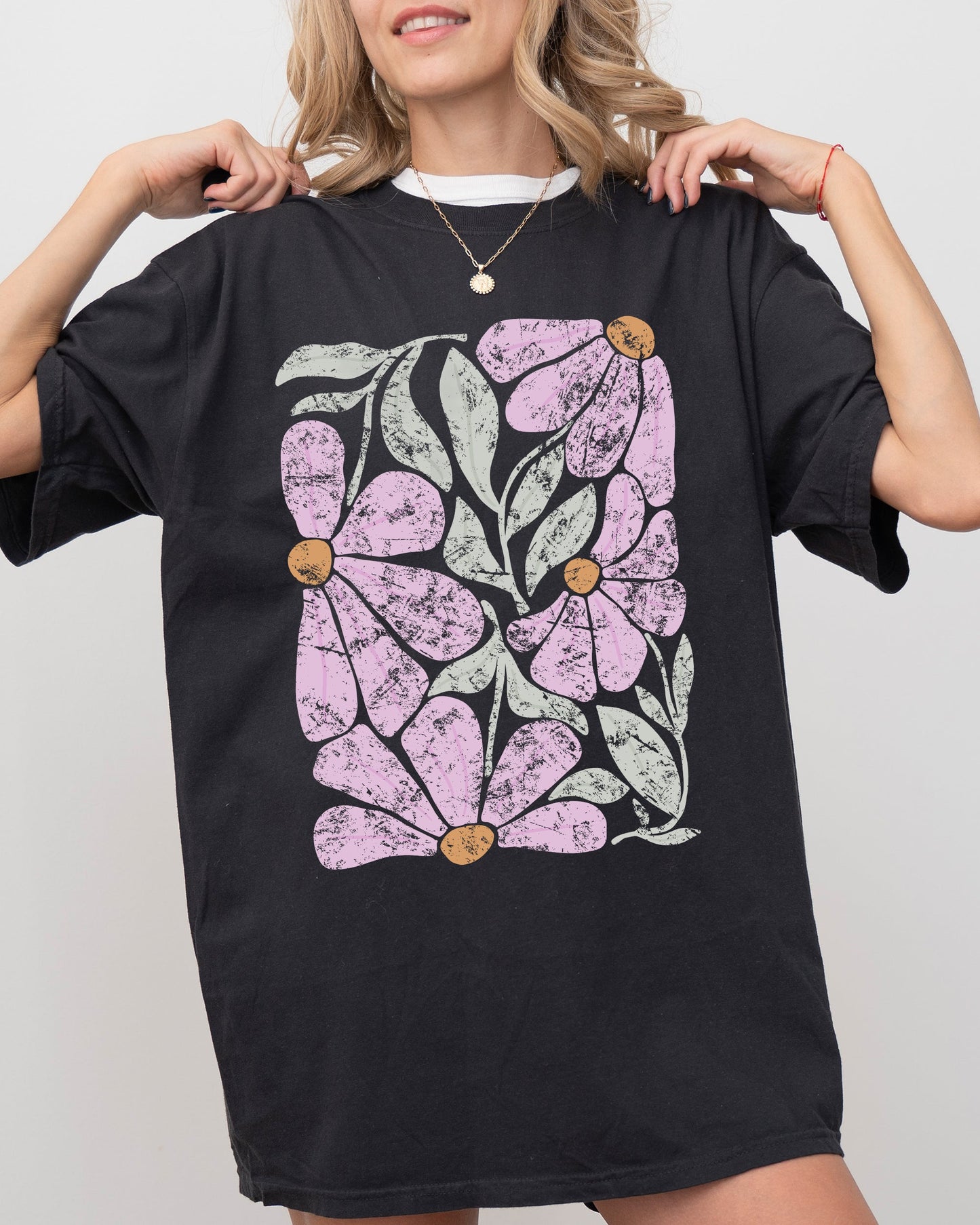 Summery, Gorgeous Abstract Flowers, Boho Floral Design, Summer Vibes, Gardening, Festival, Nature Shirt Comfort Colors T-Shirt