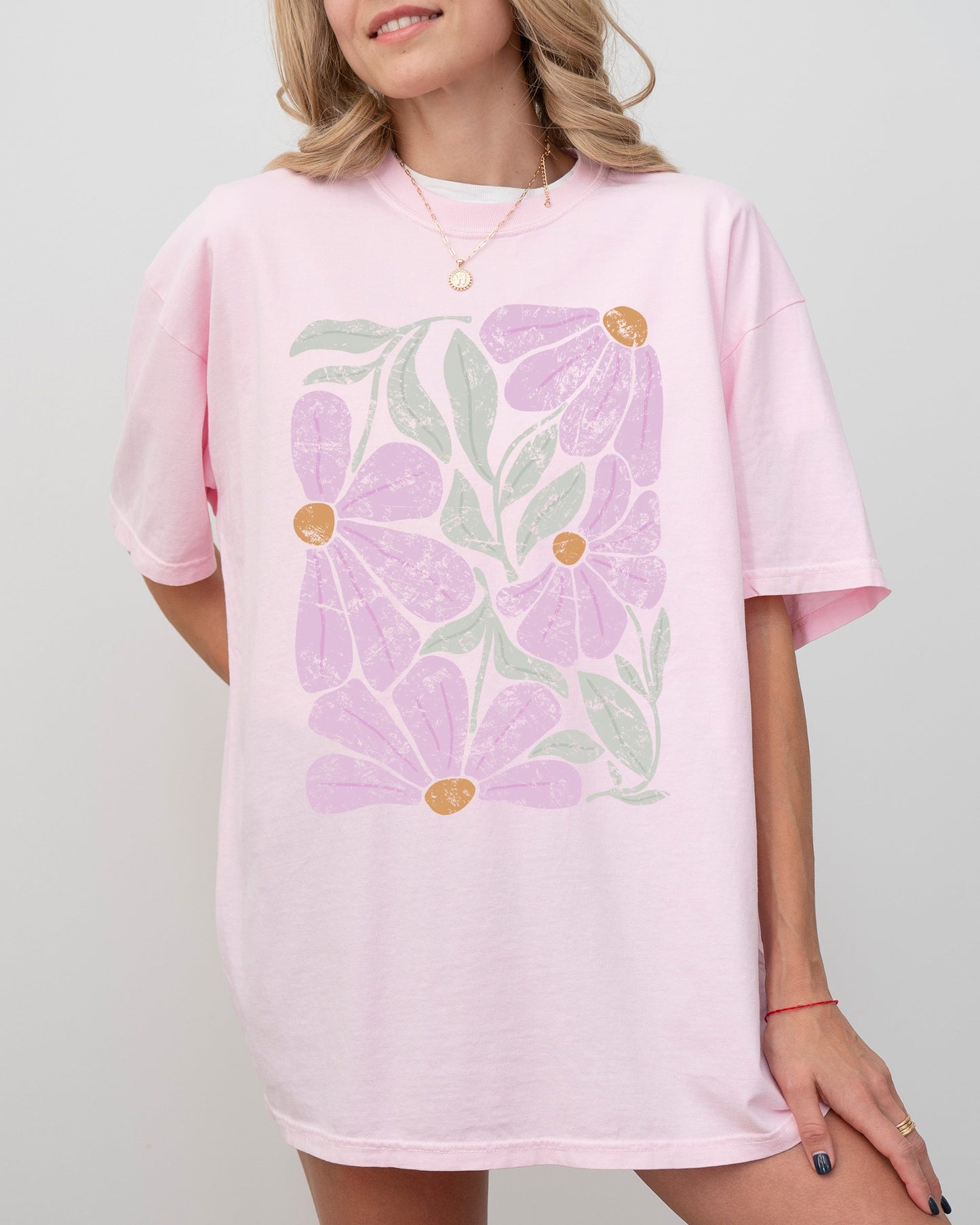 Summery, Gorgeous Abstract Flowers, Boho Floral Design, Summer Vibes, Gardening, Festival, Nature Shirt Comfort Colors T-Shirt