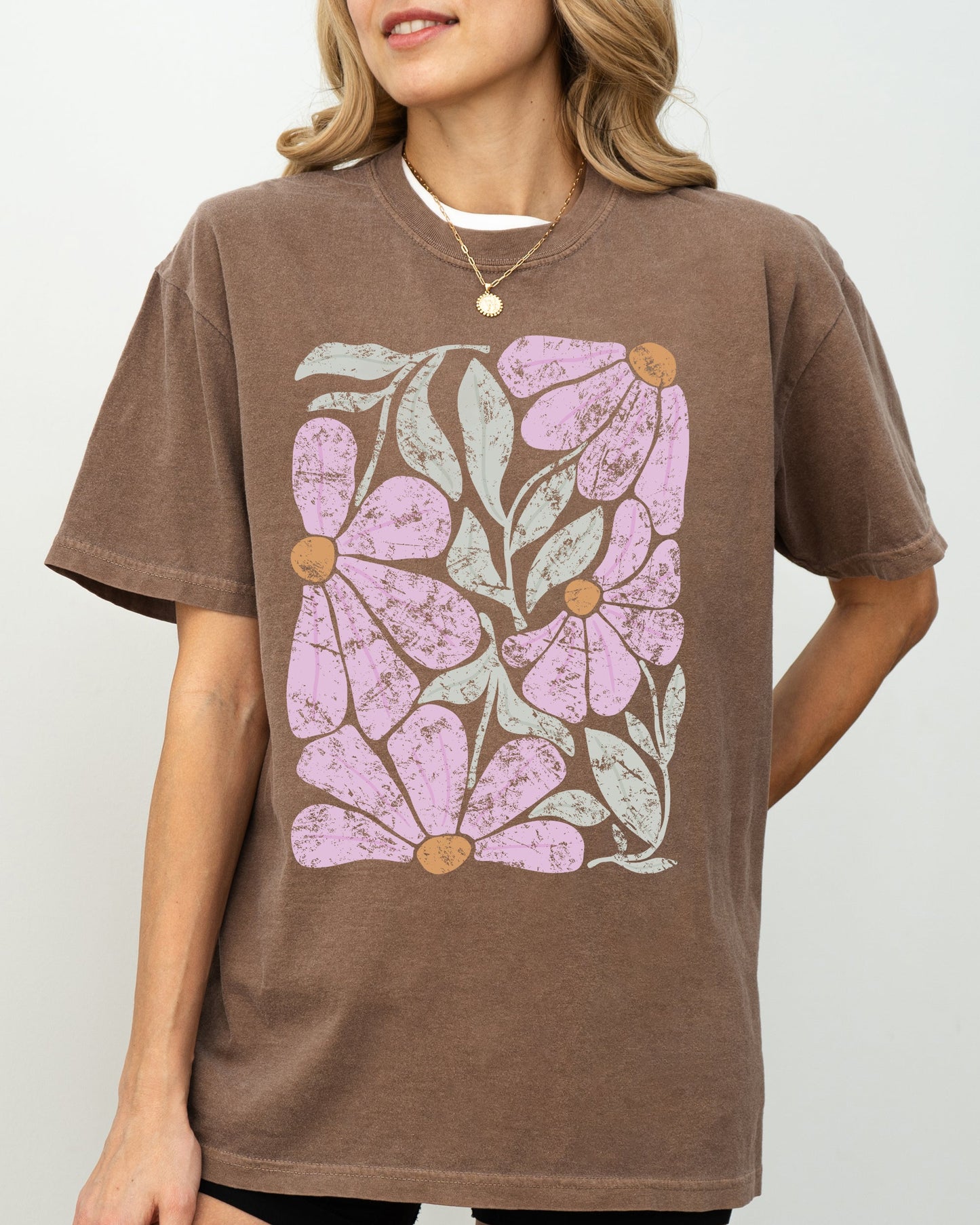 Summery, Gorgeous Abstract Flowers, Boho Floral Design, Summer Vibes, Gardening, Festival, Nature Shirt Comfort Colors T-Shirt