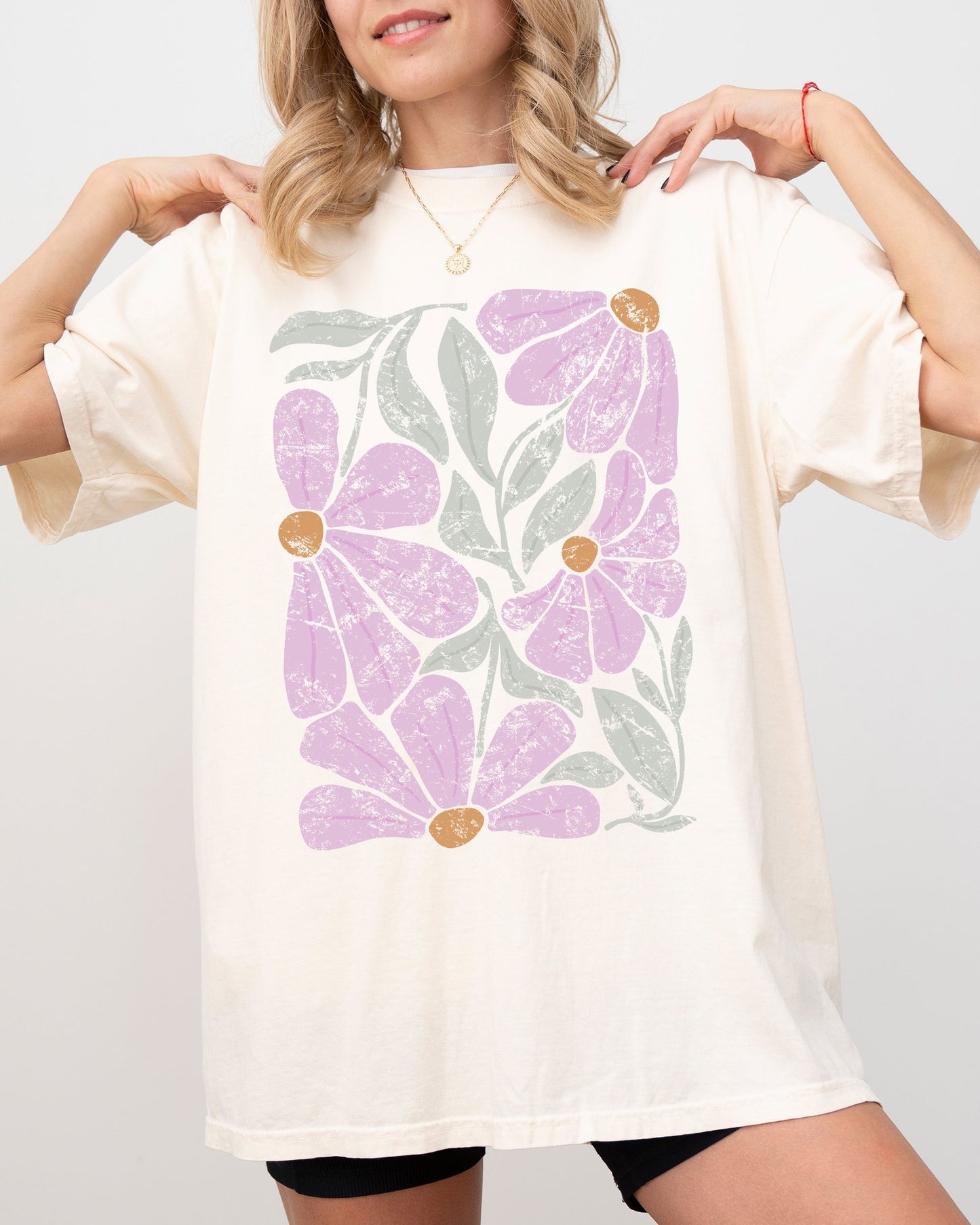 Summery, Gorgeous Abstract Flowers, Boho Floral Design, Summer Vibes, Gardening, Festival, Nature Shirt Comfort Colors T-Shirt