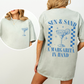 Sun and Sand, Margarita, Summer, Beach, Front and Back, Comfort Colors T-Shirt