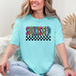 Sunkissed, Retro Checkered, Beach, Summer, Comfort Colors T-Shirt