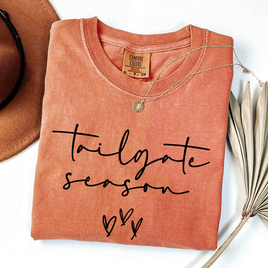 Tailgate Season, Football, Sports, Game Day, Big Game, Touchdown, Tailgate Party Tshirt Comfort Colors T-Shirt