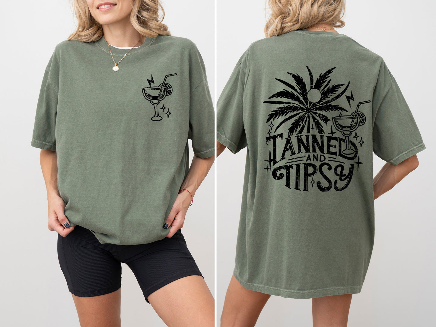 Tanned and Tipsy, Drunk Vibes, Summer Fun, Beach Days, Margarita, Hot Girl Summer, Tshirt Comfort Colors T-Shirt
