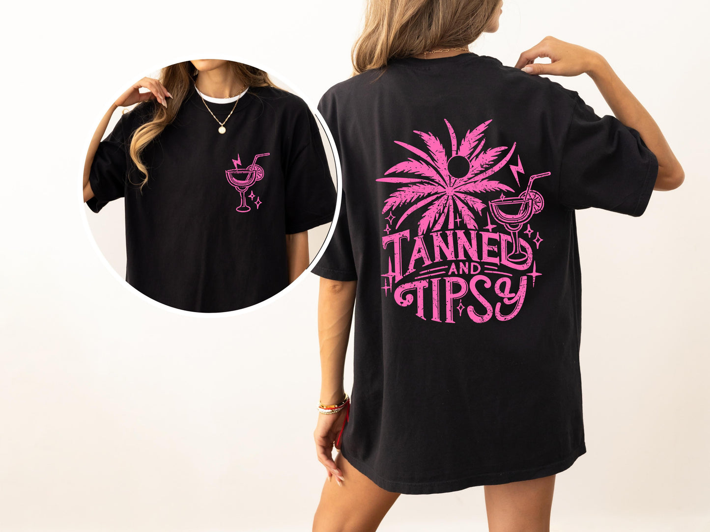 Tanned and Tipsy, Drunk Vibes, Summer Fun, Beach Days, Margarita, Hot Girl Summer, Tshirt Comfort Colors T-Shirt