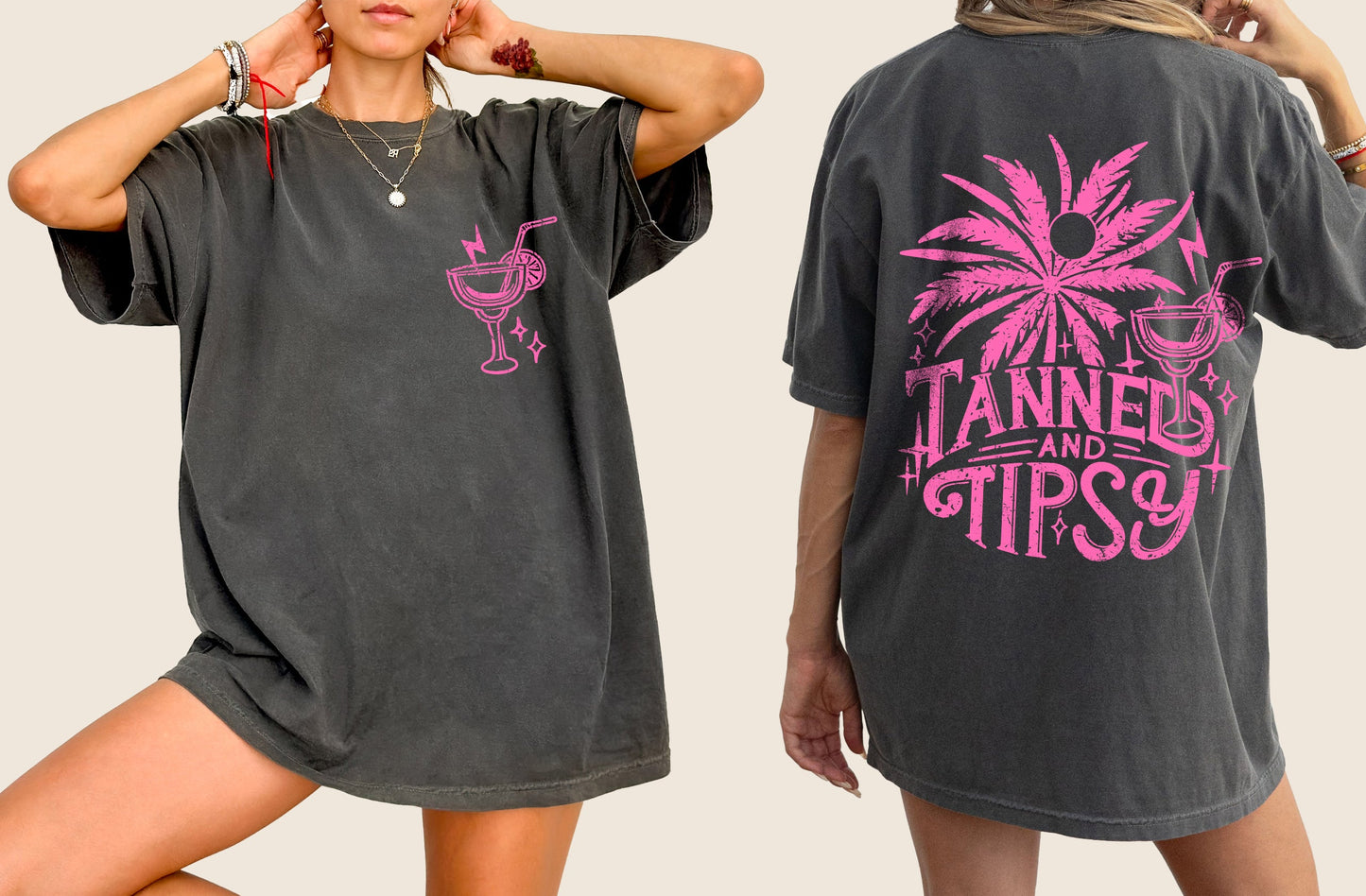 Tanned and Tipsy, Drunk Vibes, Summer Fun, Beach Days, Margarita, Hot Girl Summer, Tshirt Comfort Colors T-Shirt