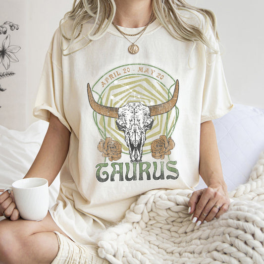 Taurus Zodiac Comfort Colors Tees, Horoscope, Astrology