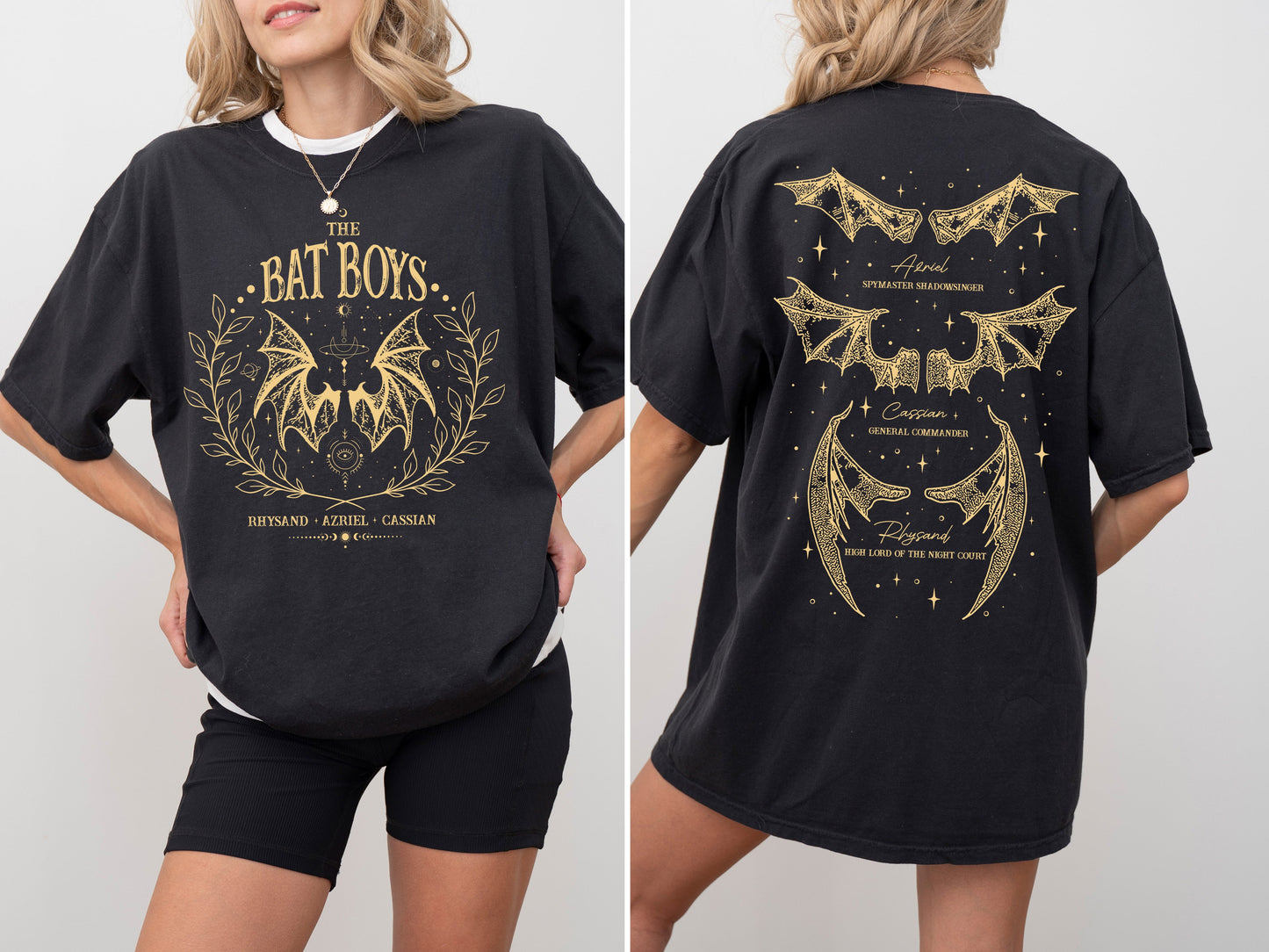 The Bat Boys, ACOTAR, Romantasy, SJM, Velaris, Rhysand, Azriel, Cassian Tshirt Comfort Colors T-Shirt