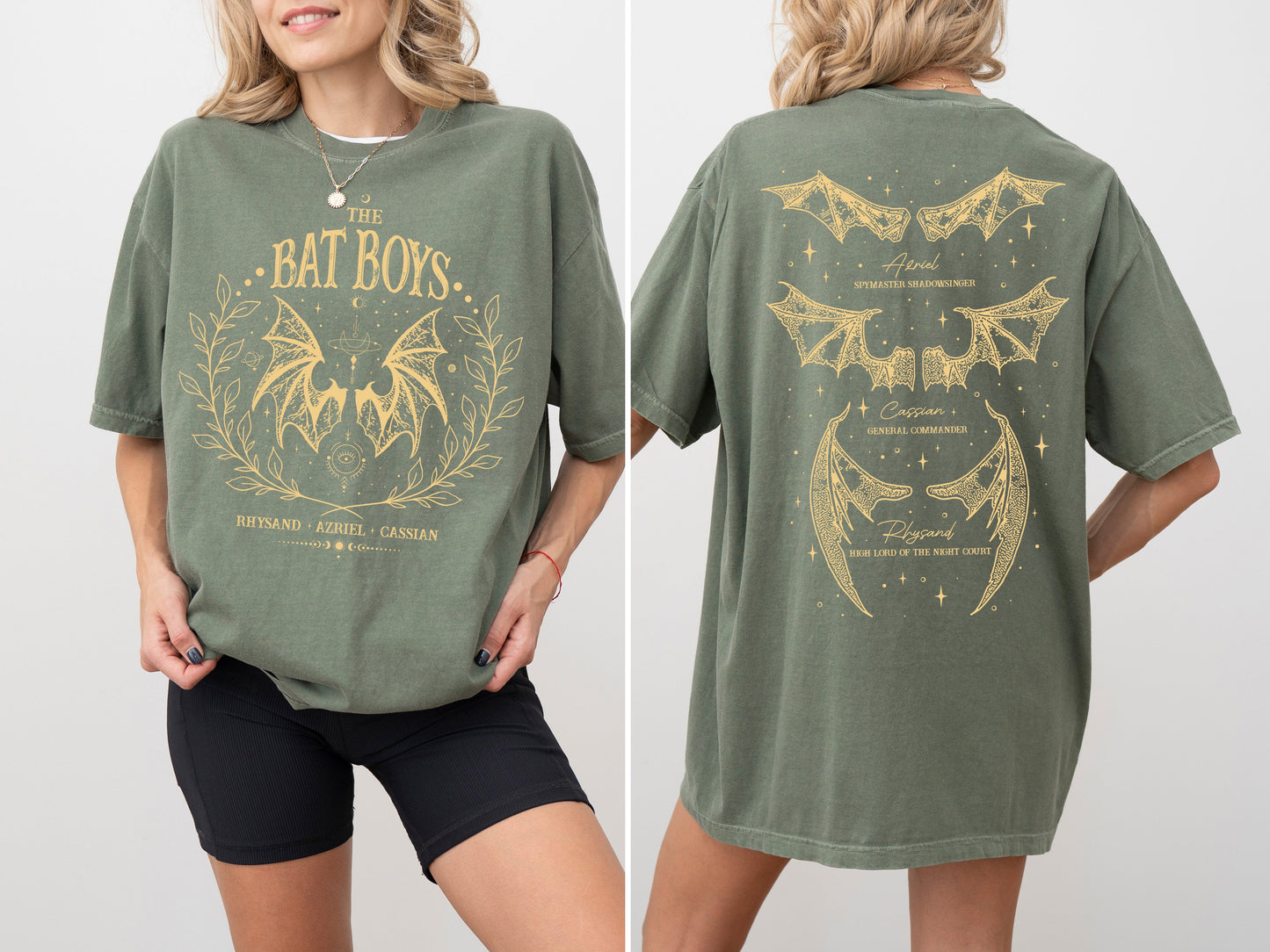 The Bat Boys, ACOTAR, Romantasy, SJM, Velaris, Rhysand, Azriel, Cassian Tshirt Comfort Colors T-Shirt