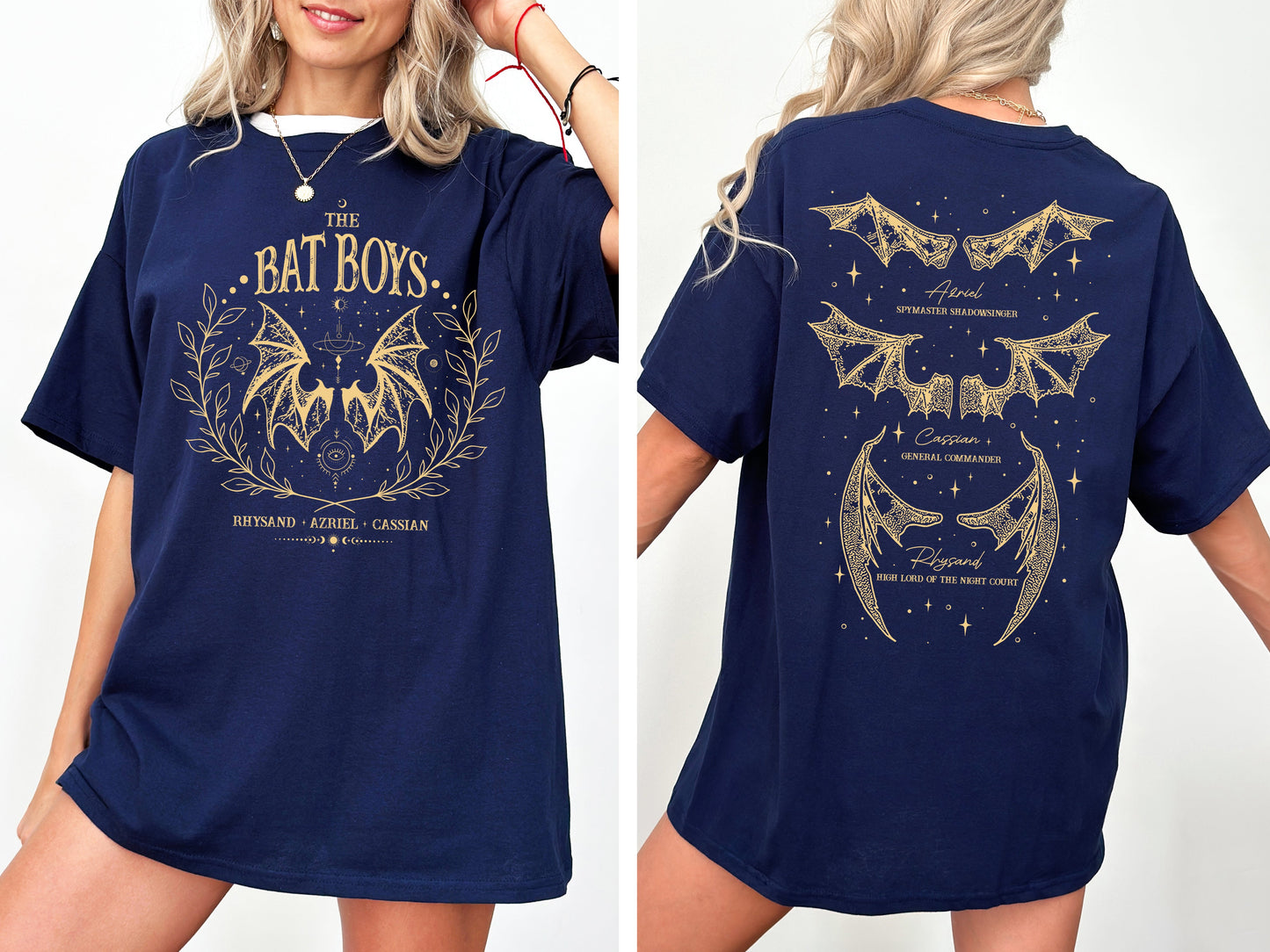 The Bat Boys, ACOTAR, Romantasy, SJM, Velaris, Rhysand, Azriel, Cassian Tshirt Comfort Colors T-Shirt