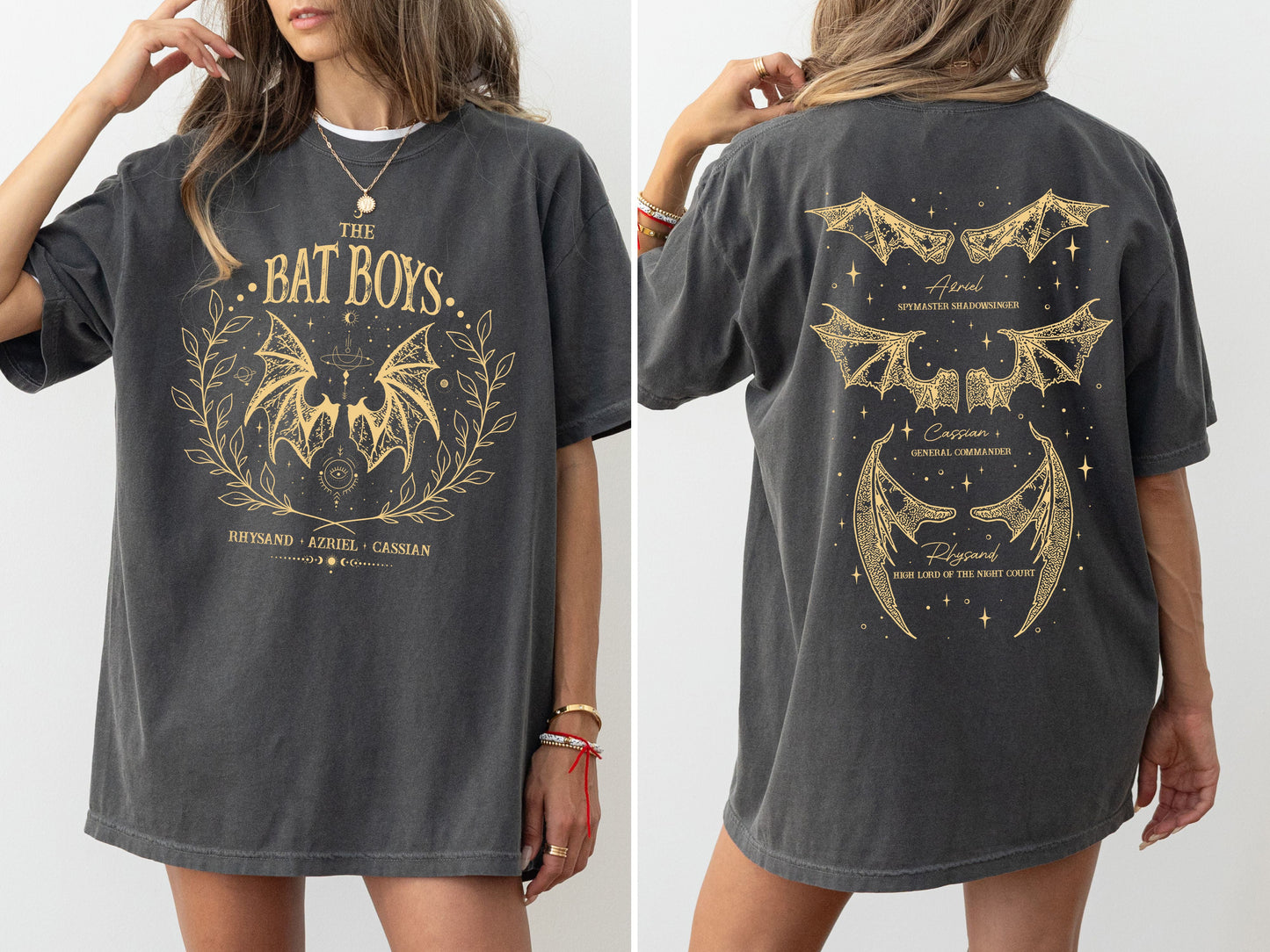 The Bat Boys, ACOTAR, Romantasy, SJM, Velaris, Rhysand, Azriel, Cassian Tshirt Comfort Colors T-Shirt