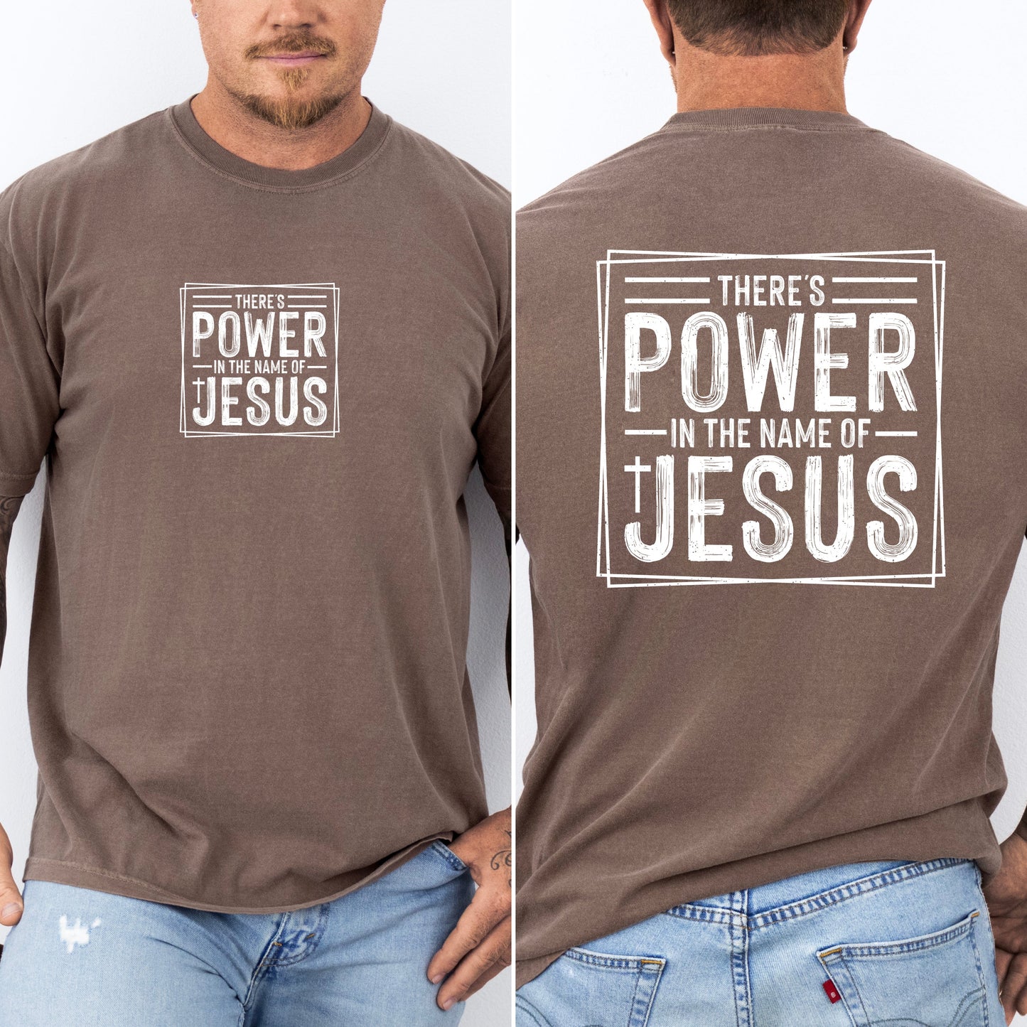 There's Power In The Name Of Jesus, Christian, Religious, Faith, Gospel Tshirt Comfort Colors T-Shirt